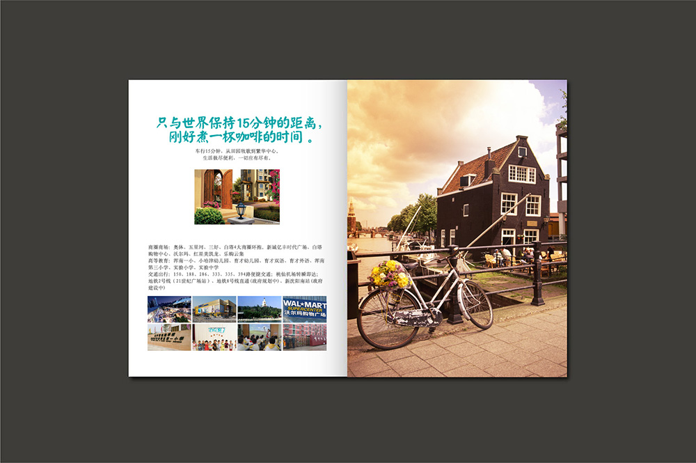 广州田园牧歌地产招商画册行业设计-地产手绘画册设计公司