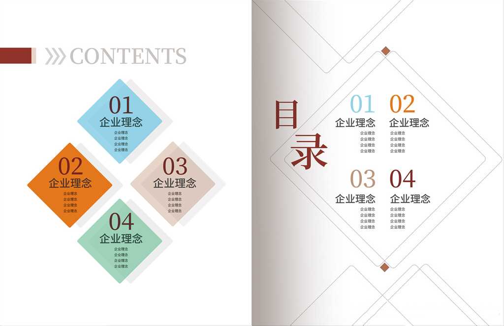 画册目录如何排版设计